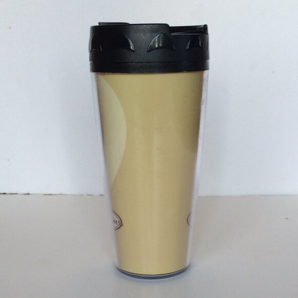 Tim Hortons ThermoServ Plastic Travel Mug Beige Always Fresh Black Lid 14 oz - Picture 2 of 10